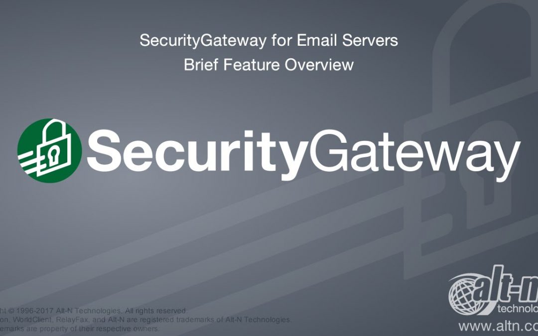 SecurityGateway 6