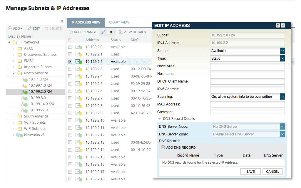 Mua IP Address Manager (IPAM)