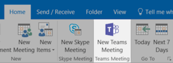 Lên lịch họp (meeting) từ Outlook trong Microsoft Teams