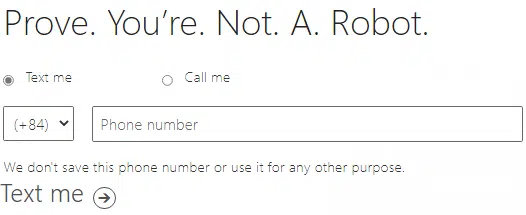 Xác thực số điện thoại