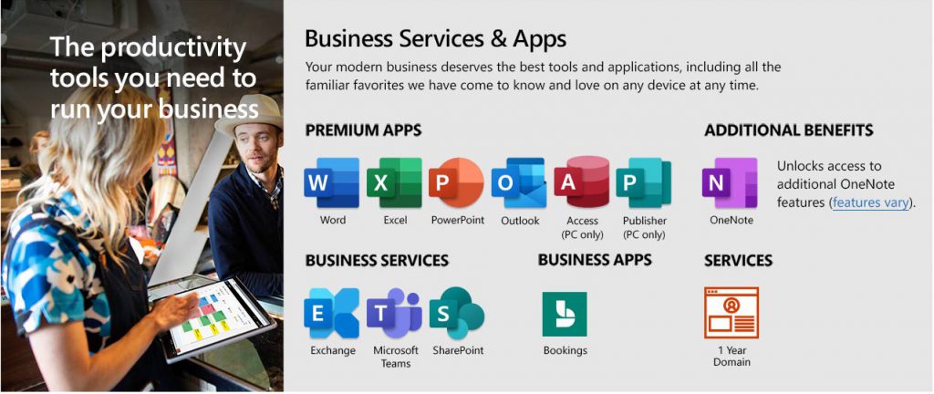 Dịch vụ doanh nghiệp với bản quyền Microsoft 365 Business Standard