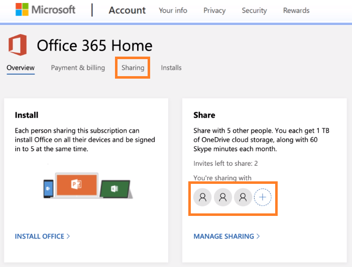 Mua và chia sẻ bản quyền dùng chung với Microsoft 365 Family
