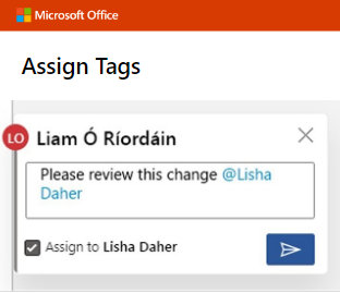 Microsoft - Assign Tags