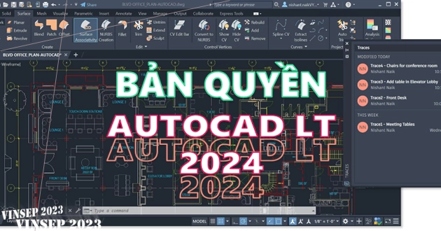 AutoCAD LT 2024 Commercial Bản quyền Autodesk chính hãng