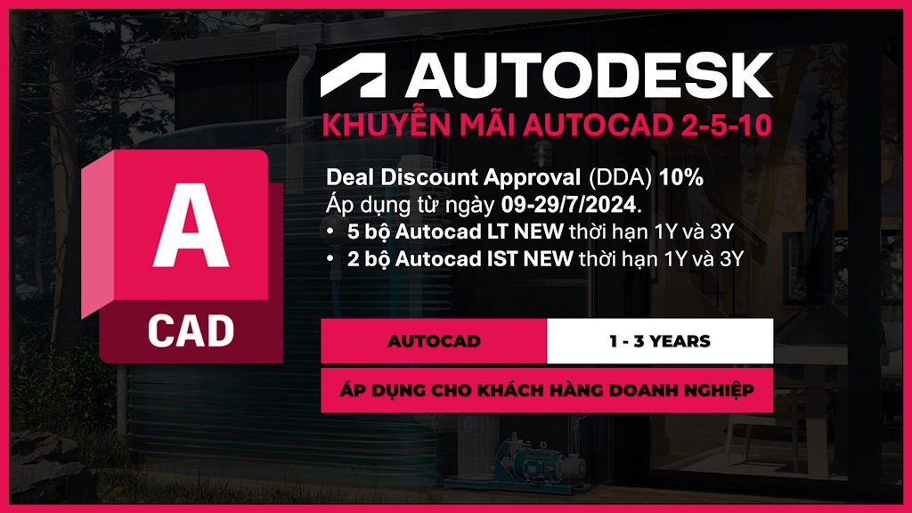 Khuyến mãi SketchUP AutoCAD 2024 - Giảm giá 10%