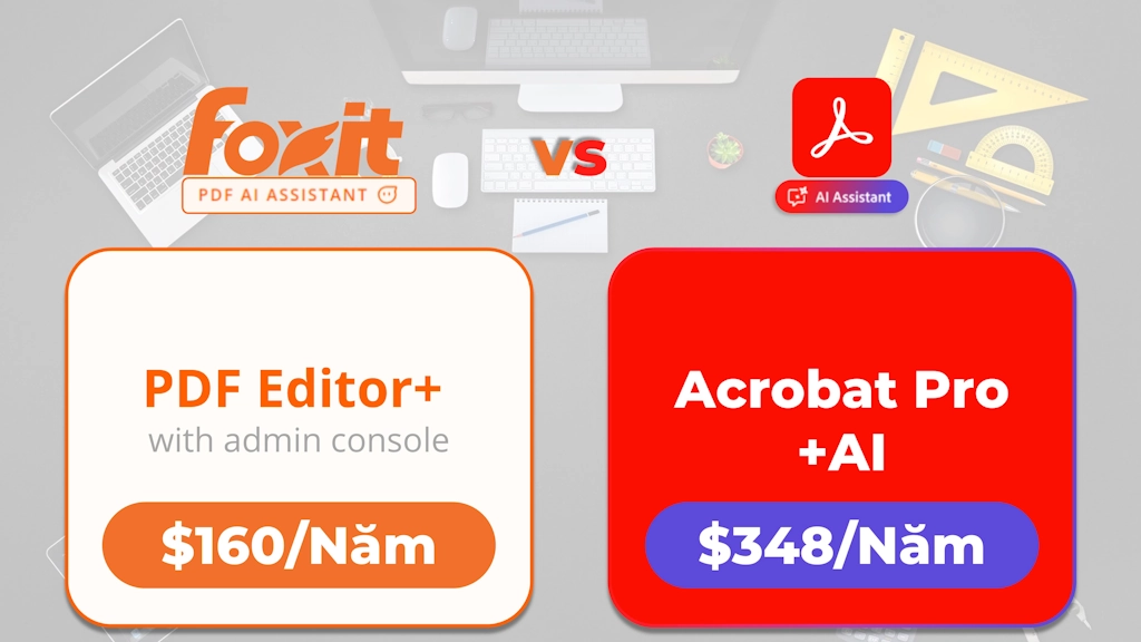 Giá AI Assistant phần mềm Foxit PDF Editor vs Adobe Acrobat