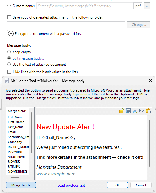 Phần mềm gửi email hàng loạt Send Personally