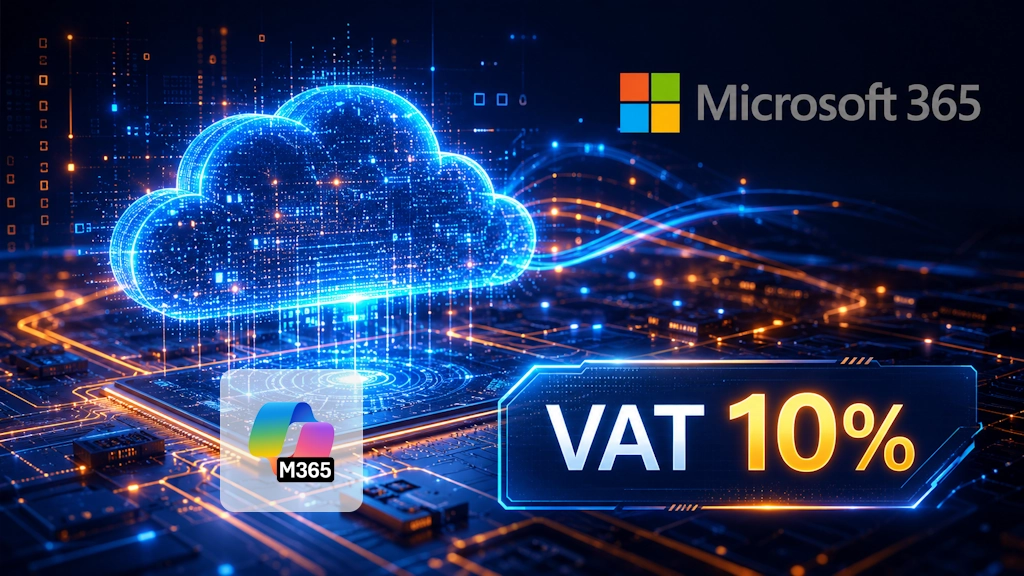 Microsoft 365 chịu thuế VAT 10%