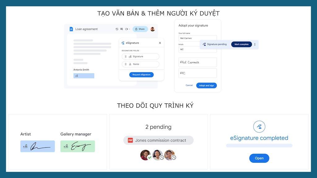 Google eSignature trong Google Workspace dành cho doanh nghiệp